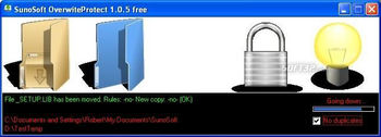 SunoSoft Overwrite Protect Free screenshot