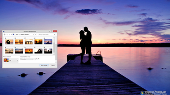 Sunset Love Windows 7 Theme screenshot