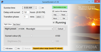SunsetScreen screenshot 2