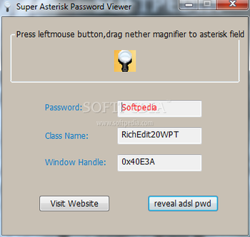 Super Asterisk Password Viewer screenshot