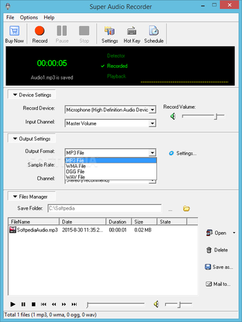 Super Audio Recorder screenshot 2