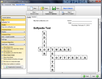 Super Crossword Creator screenshot 2