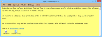 Super Duper Notepad screenshot