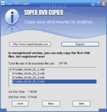 Super DVD Copier screenshot 2
