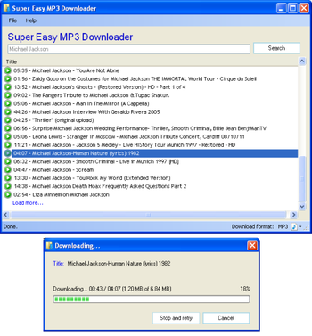 Super Easy MP3 Downloader screenshot