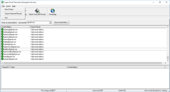Super Email Harvester screenshot 2