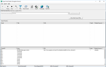 Super Email Spider screenshot