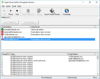 Super Email Verifier screenshot