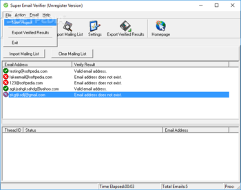 Super Email Verifier screenshot 2