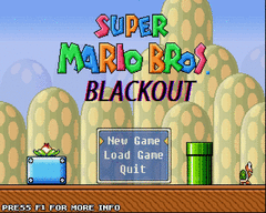 Super Mario Bros Blackout screenshot