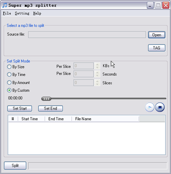 Super MP3 Splitter screenshot 2