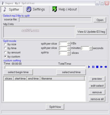 Super MP3 Splitter screenshot 3