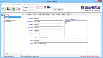 Super Rolodex screenshot