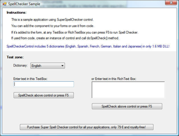 Super SpellChecker .NET screenshot
