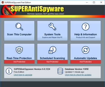 SUPERAntiSpyware Free Edition screenshot