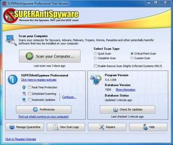 SuperAntiSpyware Professional screenshot 9