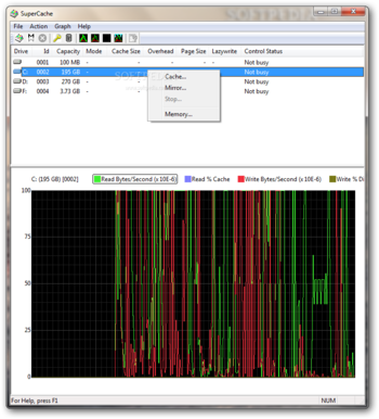 SuperCache screenshot