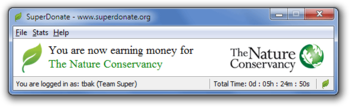 SuperDonate - Windows screenshot