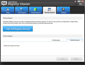 SuperEasy Registry Cleaner screenshot