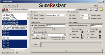 SupeResizer screenshot