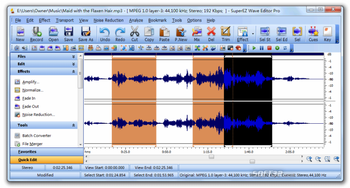 SuperEZ Wave Editor Pro 2010 screenshot 2