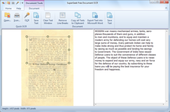 SuperGeek Free Document OCR screenshot