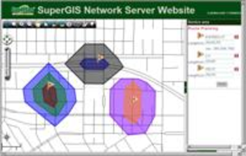 SuperGIS Network Server screenshot
