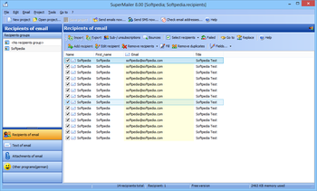 SuperMailer screenshot