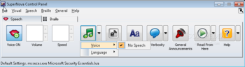 SuperNova Screen Reader screenshot