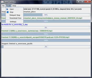 SuperPodder screenshot 2