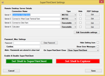 SuperThinClient screenshot