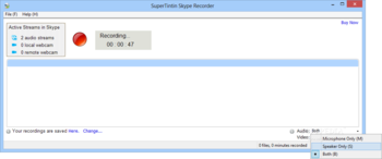 SuperTintin Skype Recorder screenshot 2