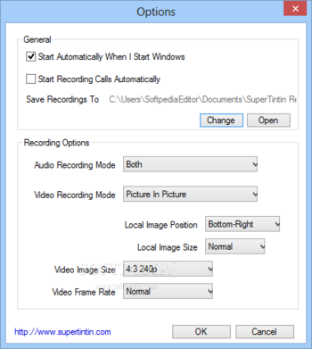 SuperTintin Skype Recorder screenshot 4