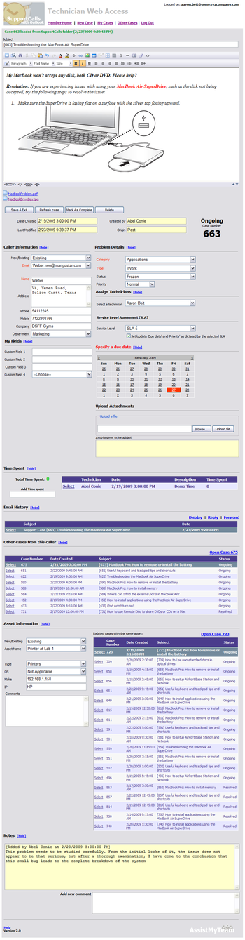 SupportCalls with Outlook screenshot 17