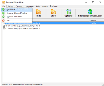 Supreme Folder Hider screenshot 2