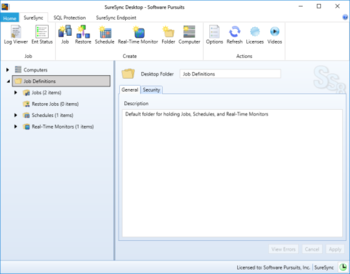 SureSync screenshot
