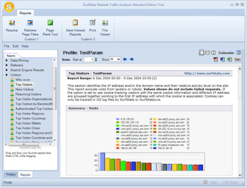 Surfstats Log Analyzer screenshot