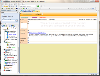 Surfulater screenshot 2