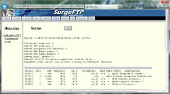 SurgeFTP Server screenshot 4