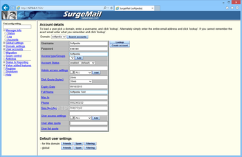 SurgeMail Mail Server screenshot 4