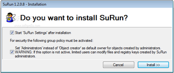 SuRun screenshot 2