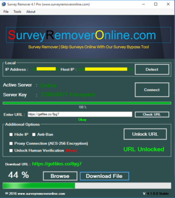 Survey Remover screenshot