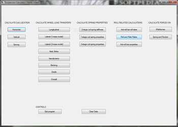 Suspension Calculator screenshot