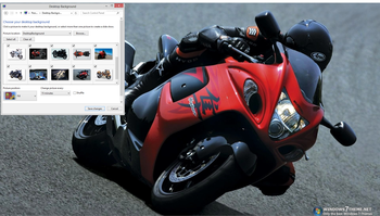 Suzuki Hayabusa Windows 7 Theme screenshot
