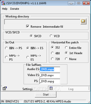 (S)VCD2DVDMPG screenshot