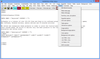 SVERDYSH-HTML Editor screenshot 17