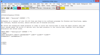 SVERDYSH-HTML Editor screenshot 3