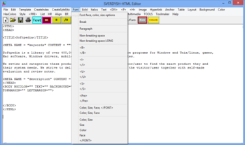SVERDYSH-HTML Editor screenshot 4