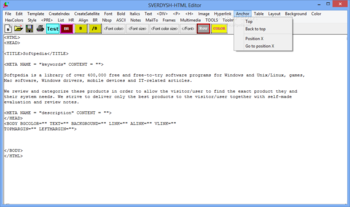 SVERDYSH-HTML Editor screenshot 8