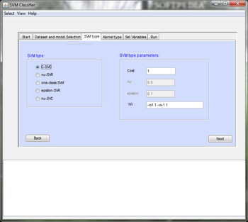 SVM Classifier screenshot 3